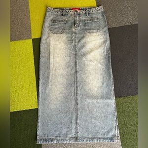 Jean skirt long